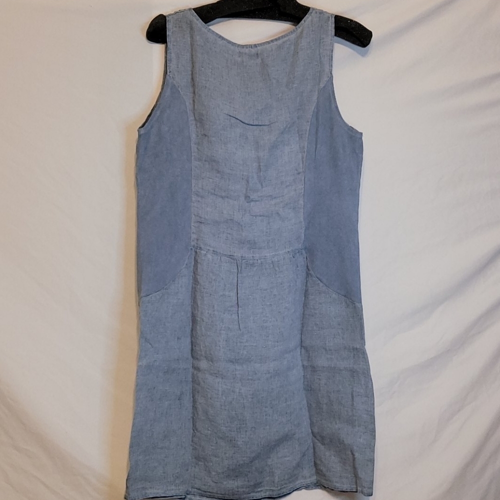 LINA Tomei Linen Embroidered Hem Dress - Picture 10 of 13